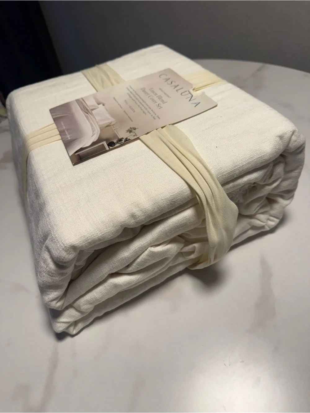 Casaluna linen blend duvet cover set  Brand new